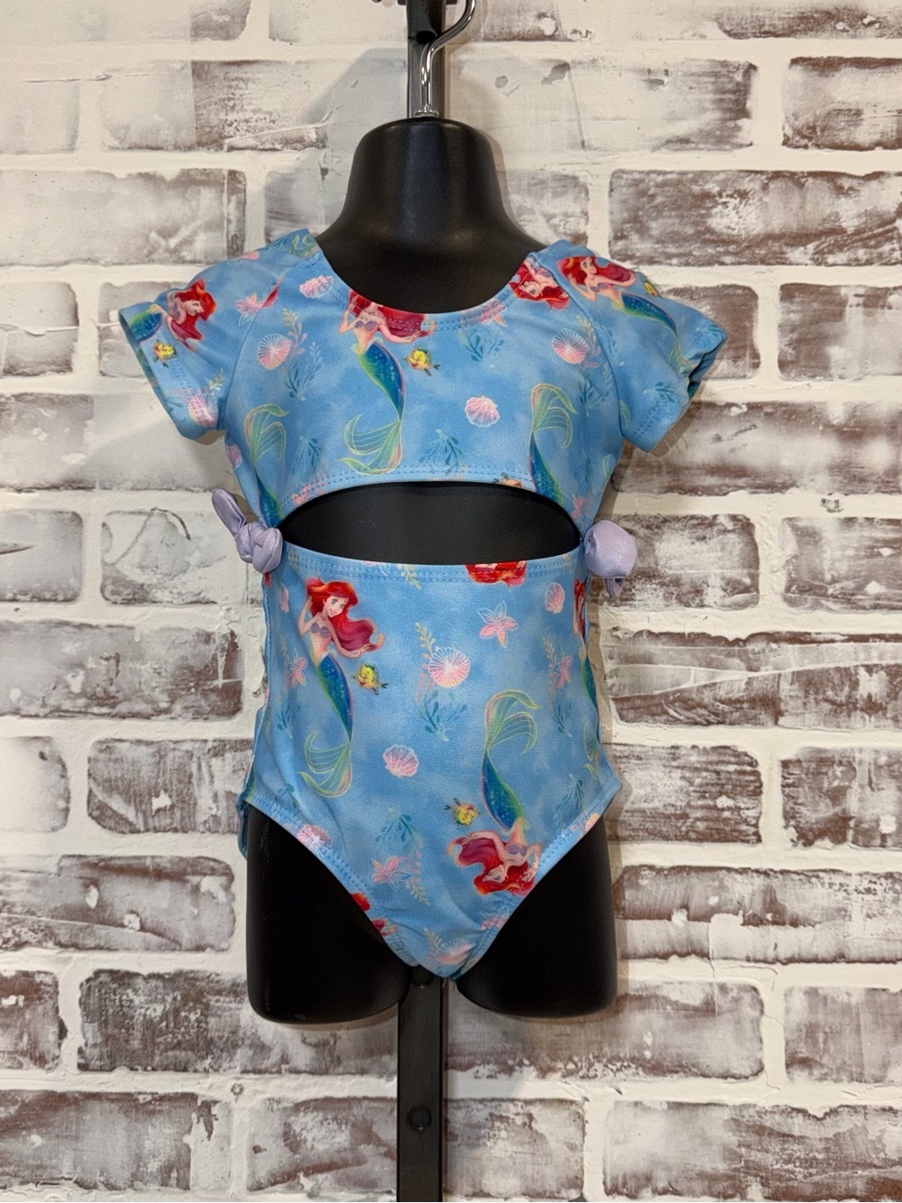Disney Light Blue Ariel One-Piece Swim Suit